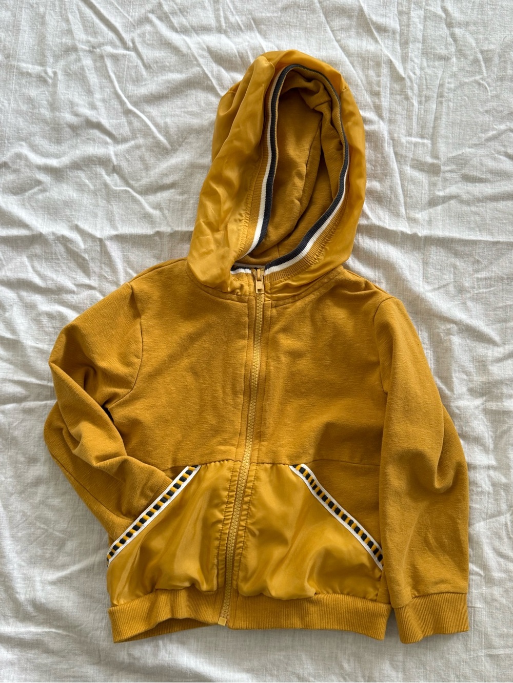 Tommy Bahama Kids' Mustard Zip-Up Hooded Sweatshirt